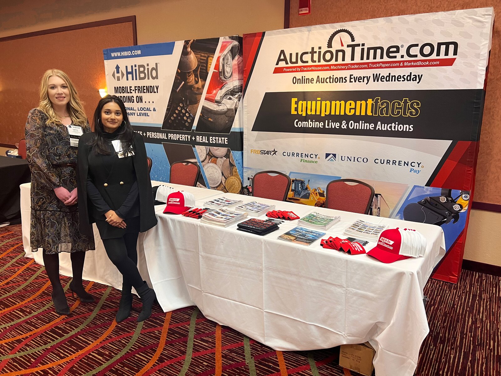 Representing Auction Flex and HiBid at an industry trade show.